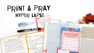 Bible Journaling Hyper Lapse | Print & Pray Shop | Promises Abound