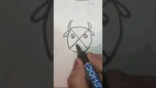 simple bull drawing for kids#drawing #shorts#youtubeshorts