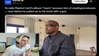 xQc Reacts to Kanye West Calling Playboi Carti's Album 