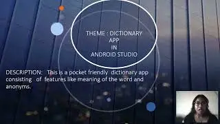 Create a GUI with Android Studio| Dictionary Application | User Interface design -18CS734