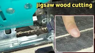 Cut the wood smoothly with the jigsaw