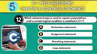C++ MCQ QUESTIONS | CHAPTER 3 || Control Statements in C++ | PART 1 |Afaan Oromoo |Amharic #ExitExam