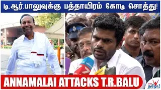 டி.ஆர்.பாலு குடும்பத்தையே கூண்டிலேற்றுவோம் &ndash; BJP Leader Annamalai Attacks T.R.Balu and DMK
