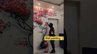 Simple Wall painting| Contact - 9123305263 #shorts