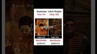 Hanuman Movie vs Lokah Chapter 1 Movie Box Office Collection Day 18 #hanuman #lokahchapter1
