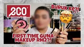 FIRST TIME TRY MAKEUP RM2 ECO SHOP (BUAT SOFT GLAM MAKEUP LOOK).. OK KE?? 🤔