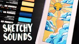POSCA Drawing Sounds || No Talking, No Music