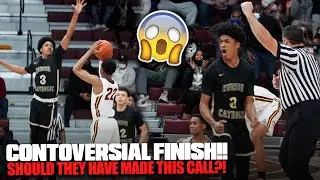 CONTROVERSIAL FOUL CALL TO END A GREAT GAME!! Right or Wrong?! Hudson Catholic vs Christ the King