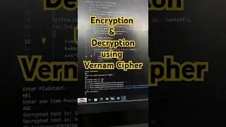 Encryption & Decryptionusing Caesar Cipher #viral #shortsfeed #youtubeshorts #encryption #ytshorts