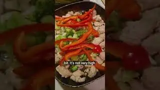 White Rice With Stir Fry Chicken and Vegetables! #Healthyeating
