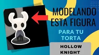 HOLLOW KNIGHT EN MASA DE FONDANT 