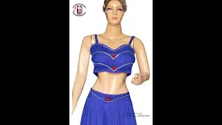 Minimal Yet Stunning | Royal Blue Dance Dress with Stones | Handmade by Rose Fashion House