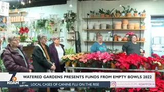 Watered gardens presents funds from empty bowls