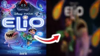 Turning A Disney Movie Poster into Horror (ELIO)