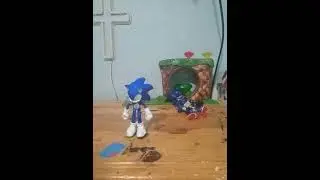 random figures running+custom #foryou #sonic #stopmotion #sonicthehedgehog  #custom #clay #figures