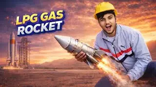 Low Budget Rocket Using LPG Gas 😱 | Crazy Science Experiment