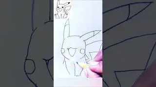 🥰 how to draw Pikachu drawing || easy Pikachu drawing step by step || #shorts #pikachu #drawing #art