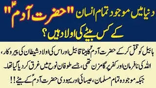 Adam A.S Ky Bety Hazrat Shais A.S Ka Waqia | Tmam Insan Hazrat Adam K Kis Bety Ki Aulad | Info Hadia