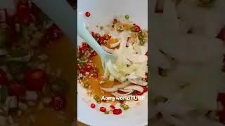 Hot and Spicy Crispy fish #Salad #asmr #easy #cooking #food #foodie #egg #recipe #homemade