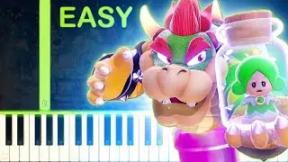 World Bowser | SUPER MARIO 3D WORLD - EASY Piano Tutorial