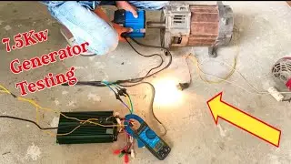 7.5kw Free Energy Generator Load Testing| With 1kw BLDC Motor