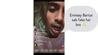 MC STAN  - INSTAGRAM LIVE | TALKING ABOUT EMIWAY DIVINE BEEF