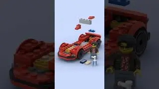 Red Sports Car LEGO 60448 speed build #shorts #lego #shortsfeed #legocity #legocars