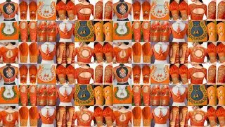 🧡orange colour blouse design 2024/orange blouse designs/latest blouse back neck designs 2024#blouse