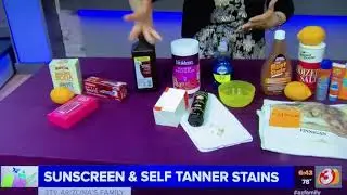 GOT STAINS?? Sunscreen & Self Tanner Stains - Queen of Clean on TV