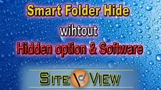 Smart Folder Hidden without  PC Hidden option or any software support