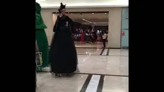 UAE stilt walkers