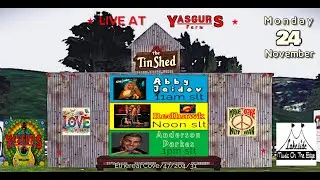 The Tin Shed Monday Abby Jaidov, Anderson Parkes  RedHawk,