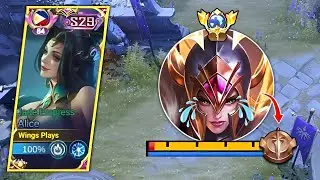HOW TO COUNTER HARD FREYA IN EXP LANE USING ALICE? | AlICE BEST BUILD & EMBLEM 2023 | MLBB