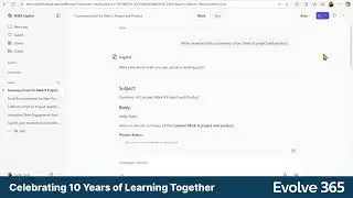 Customizing Copilot Instructions - 10 Years of Evolve 365