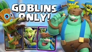 Goblins ONLY but with Giant and Dart Goblins! (Clash Royale)
