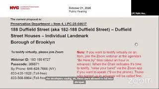 NYC LPC Public Hearing/Meeting 10/21/2025 Part 2
