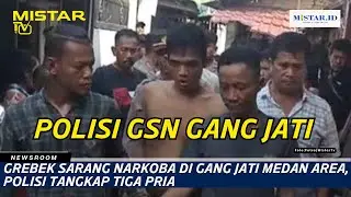 Grebek Sarang Narkoba di Gang Jati Medan Area, Polisi Tangkap Tiga Pria