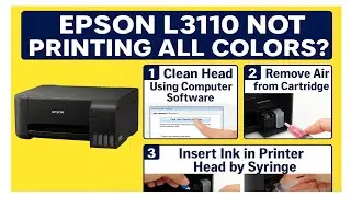 Epson Printer Head Cleaning | L3110, L210, L220, L360, L380 | Fix Ink Flow with These 3 Methods!