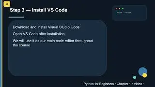 Python for Beginners #2 – Install Python & VS Code | Complete Setup