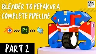 Blender to Pepakura Complete Tutorial | Part 2: Texturing | Papercrafts | Kami DIY Creations | Hindi