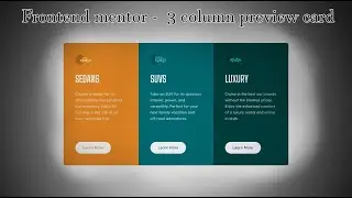 frontend mentor #1 - 3 column preview card component main