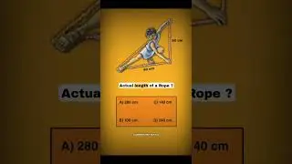 Find the actual length of rope 🪢. Subscribe for more videos ❤️. improve your brain 🧠. #logic #math