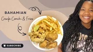 Tender, Juicy, Crack Conch with Crispy Homemade Fries | We got Bamboo at home!