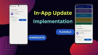 How to implement In-App update in Android Studio Flexible & Immediate