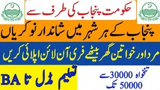 Govt Jobs in Punjab || Latest Govt Jobs 2020 || Govt Jobs in all cities of Punjab || Jobs 2020 | Job
