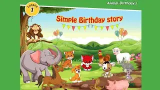 E-Book | Simple Birthday story for Kid's - Animal Birthday's | Ages 4-6 | Learn with Red Fox