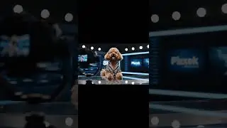 The World's First AI Poodle News Anchor Has Arrived! | Meet Pixel #shorts  #poodle #ai