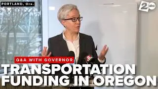 Governor Kotek speaks about transportation funding bill referendum, Oregon economic prosperity