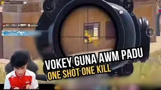 VOKEY GUNA AWM PADU SIAK !! ONE SHOT ONE KILL