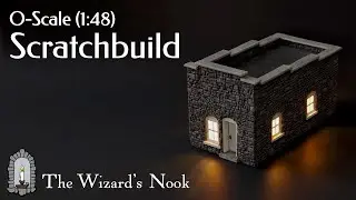 O-Scale (1:48) Building Made from Chipboard & Dollar-Store Foam
